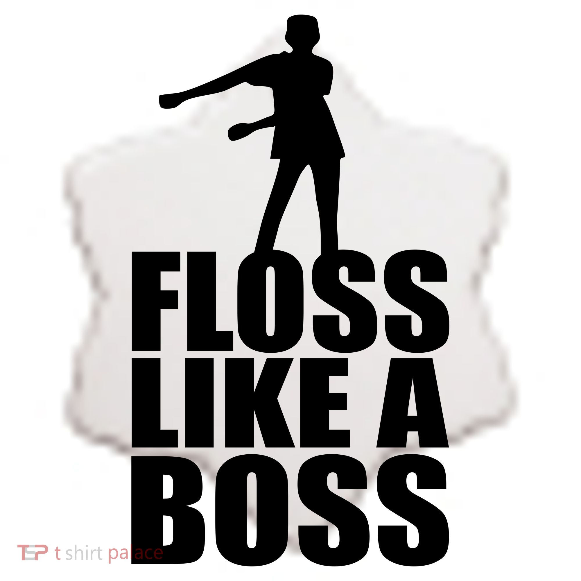 Floss Like A Boss Dance Logo Ceramic Ornament