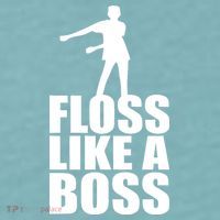 Floss Like A Boss Dance Logo Sueded Cloud Jersey T-Shirt thumb 2
