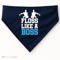 Floss Like a Boss Dance Move USA-Made Doggie Bandana thumb 0