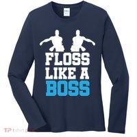 Floss Like a Boss Dance Move Women's Long Sleeve Shirt thumb 0