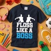 Floss Like a Boss Dance Move Kids T-Shirt thumb 3