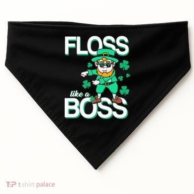 Floss Like A Boss Leprechaun USA-Made Doggie Bandana