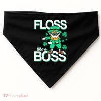 Floss Like A Boss Leprechaun USA-Made Doggie Bandana thumb 0