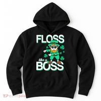 Floss Like A Boss Leprechaun Hoodie thumb 0