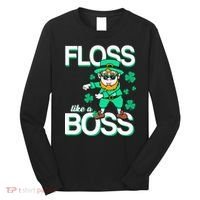 Floss Like A Boss Leprechaun Long Sleeve Shirt thumb 0