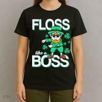 Floss Like A Boss Leprechaun T-Shirt thumb 4