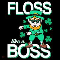 Floss Like A Boss Leprechaun Backpack thumb 2