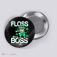 Floss Like A Boss Leprechaun Button thumb 0