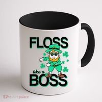 Floss Like A Boss Leprechaun Coffee Mug thumb 1