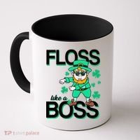 Floss Like A Boss Leprechaun Coffee Mug thumb 0
