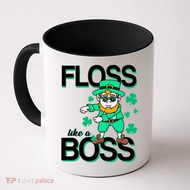 Floss Like A Boss Leprechaun Coffee Mug