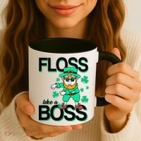 Floss Like A Boss Leprechaun Coffee Mug thumb 3
