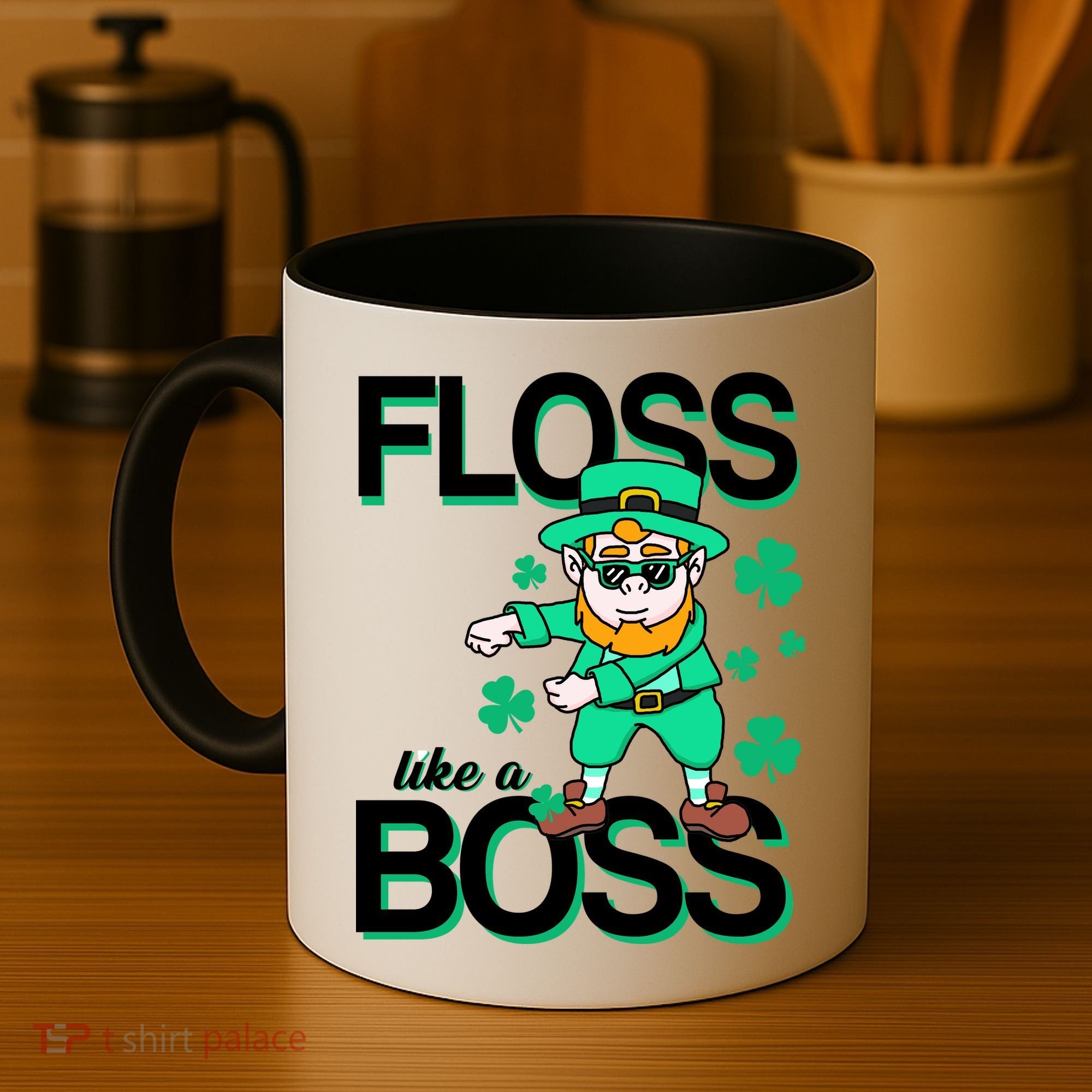 Floss Like A Boss Leprechaun Coffee Mug