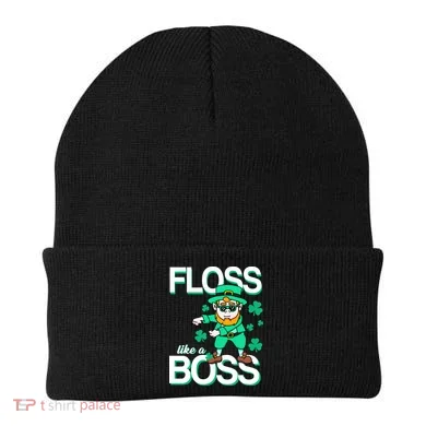 Floss Like A Boss Leprechaun Beanie