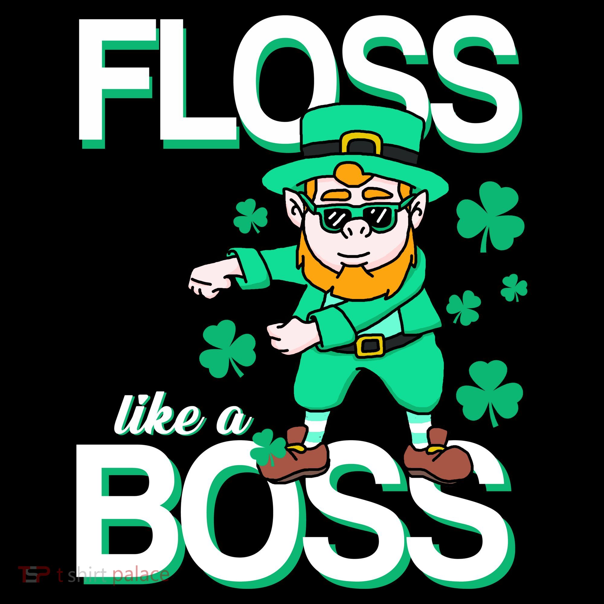 Floss Like A Boss Leprechaun Women's Hoodie