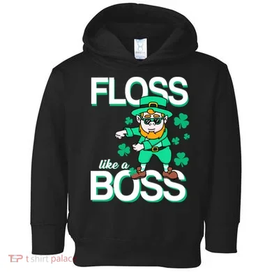 Floss Like A Boss Leprechaun Toddler Hoodie