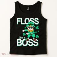 Floss Like A Boss Leprechaun Tank Top thumb 2