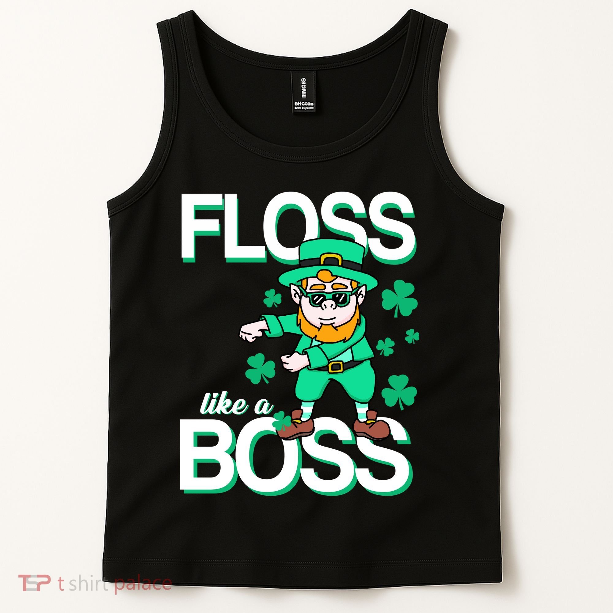 Floss Like A Boss Leprechaun Tank Top
