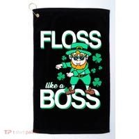 Floss Like A Boss Leprechaun Golf Towel thumb 0