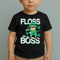 Floss Like A Boss Leprechaun Toddler T-Shirt thumb 2