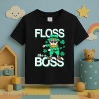 Floss Like A Boss Leprechaun Toddler T-Shirt thumb 3