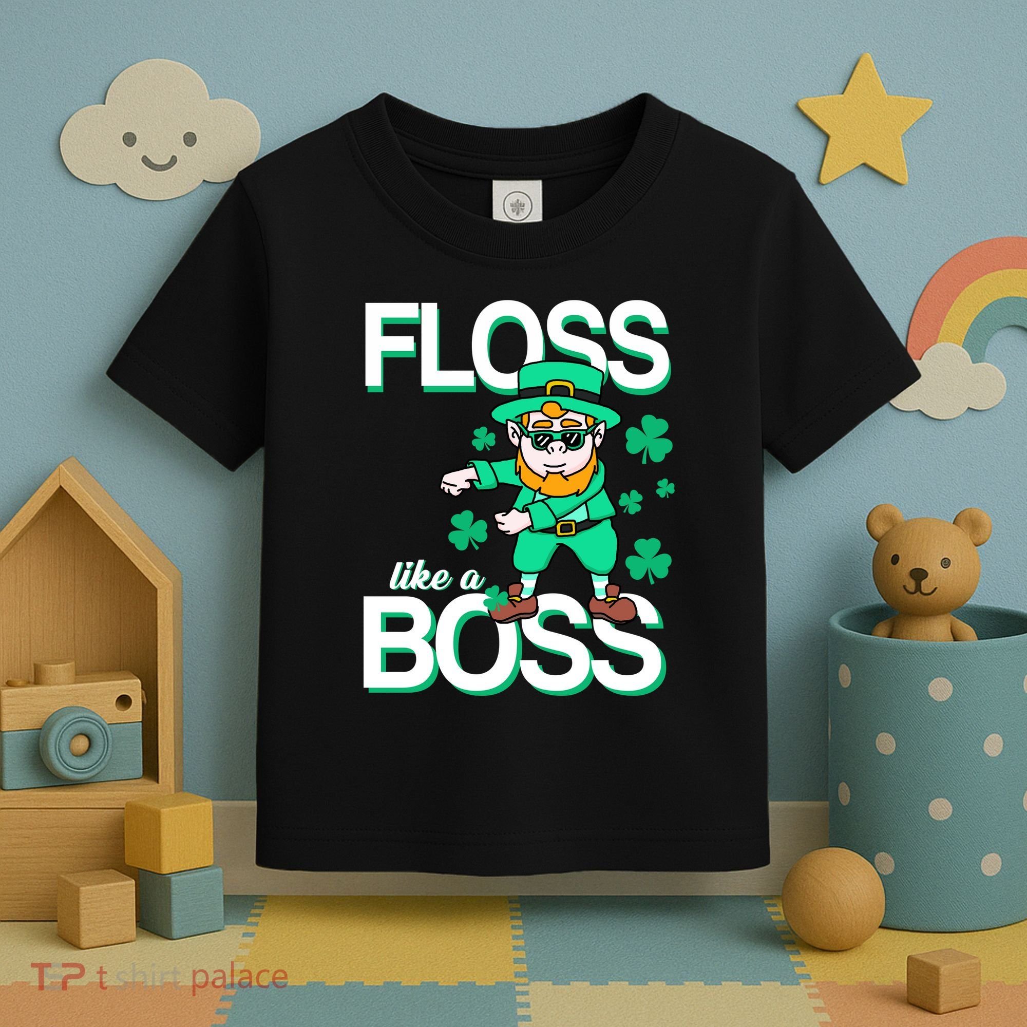 Floss Like A Boss Leprechaun Toddler T-Shirt