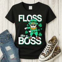 Floss Like A Boss Leprechaun Women's T-Shirt thumb 3