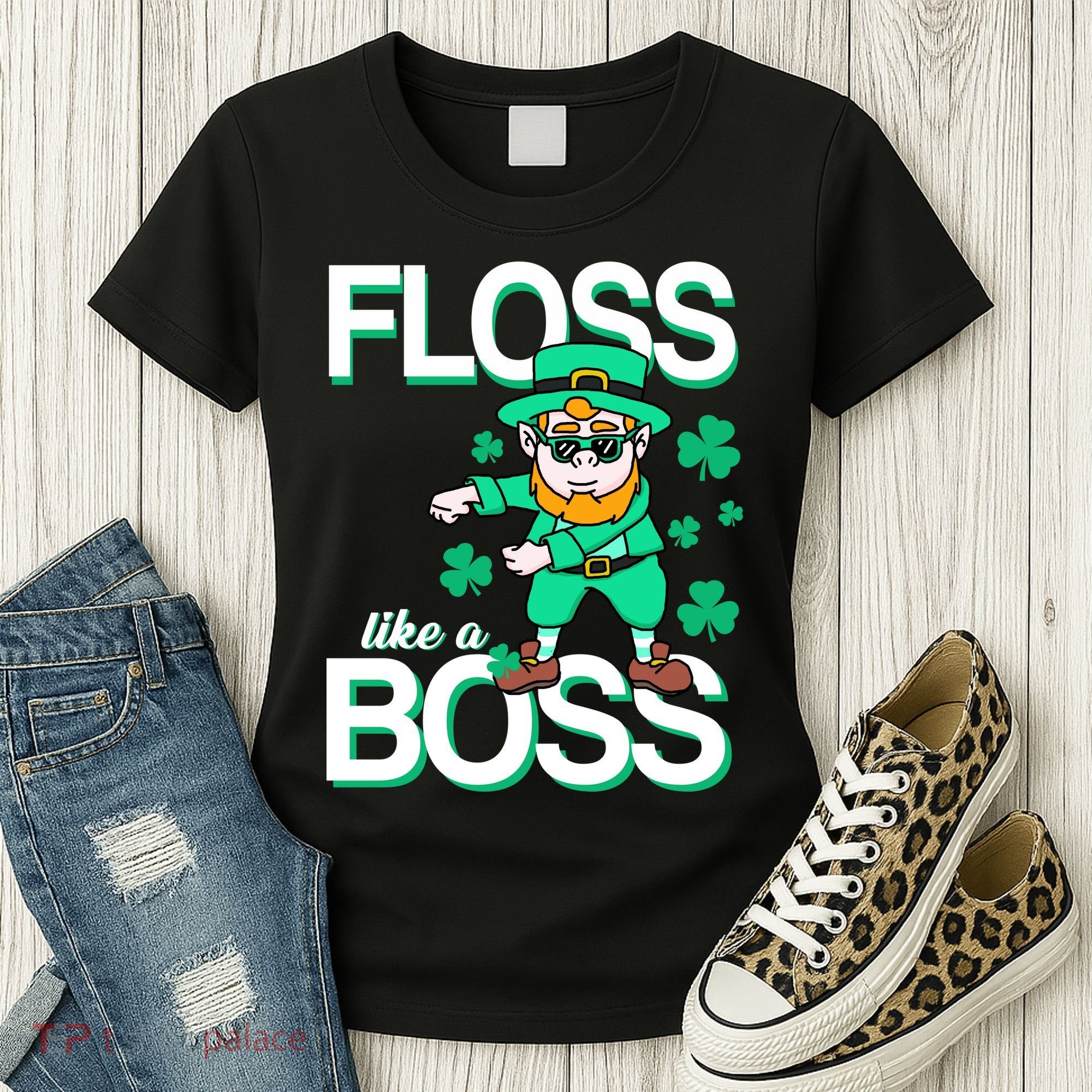 Floss Like A Boss Leprechaun Women's T-Shirt