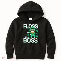 Floss Like A Boss Leprechaun Kids Hoodie thumb 0