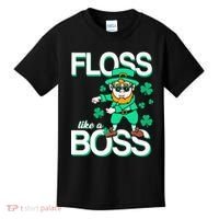 Floss Like A Boss Leprechaun Kids T-Shirt thumb 0