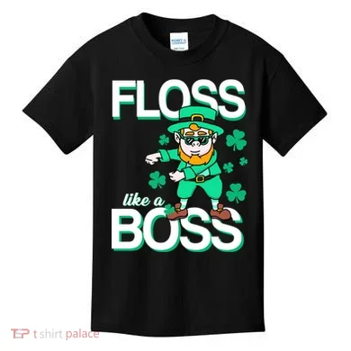 Floss Like A Boss Leprechaun Kids T-Shirt