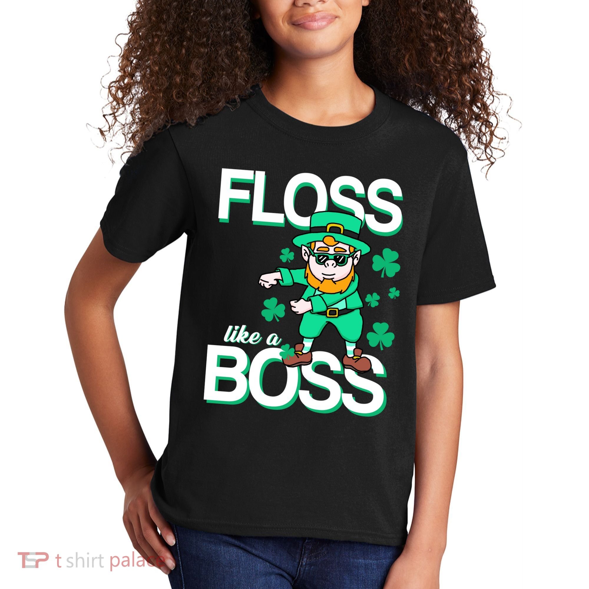 Floss Like A Boss Leprechaun Kids T-Shirt