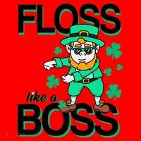 Floss Like A Boss Leprechaun Santa Hat thumb 1