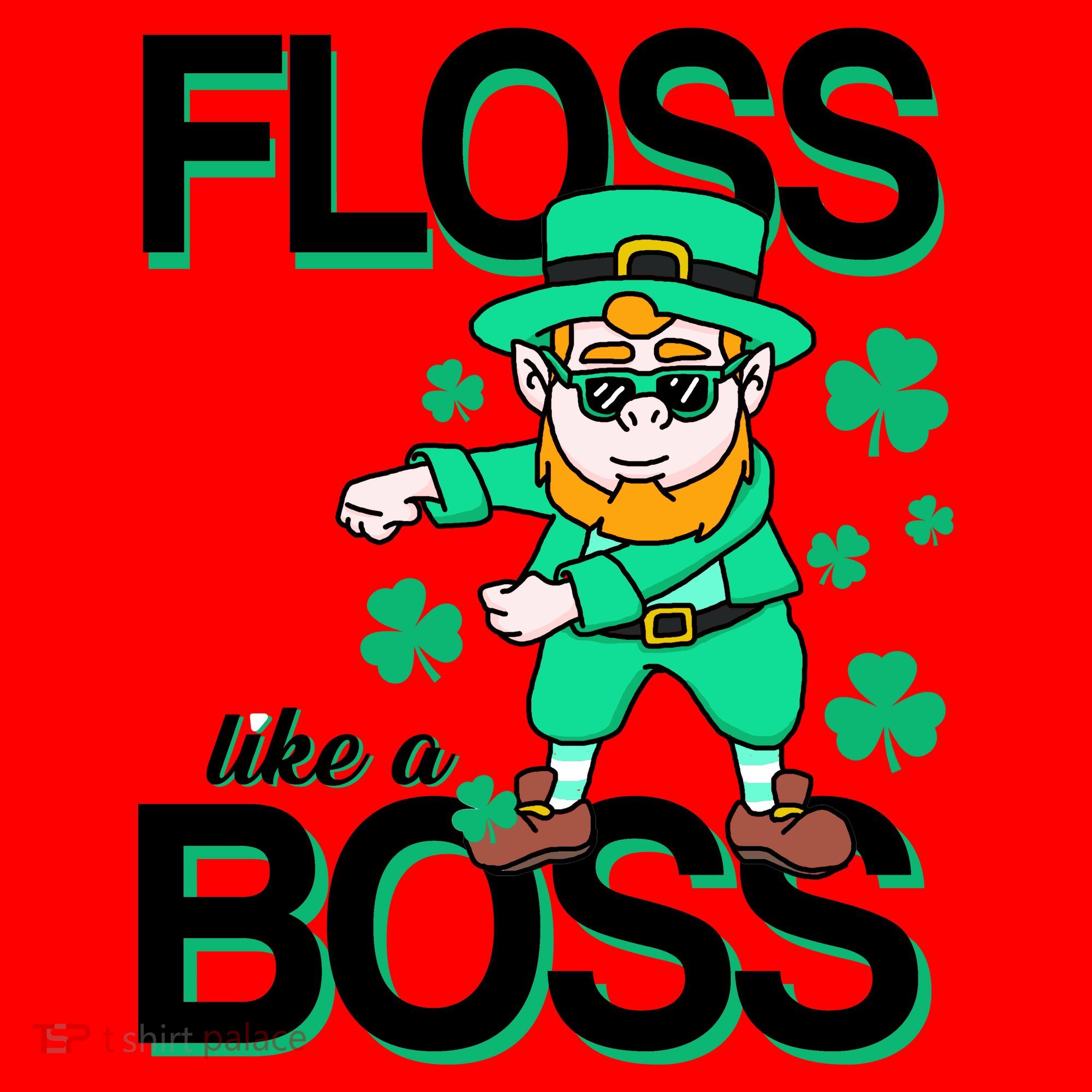 Floss Like A Boss Leprechaun Santa Hat