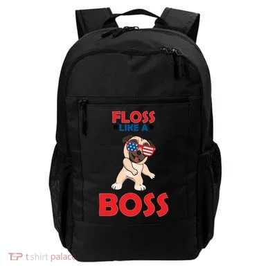 Floss Like A Boss Pug Dancing Backpack