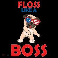 Floss Like A Boss Pug Dancing Backpack thumb 2