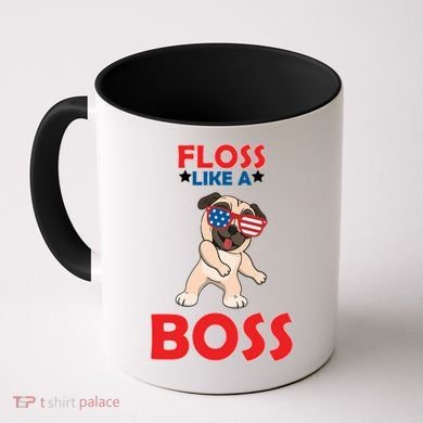 Floss Like A Boss Pug Dancing Coffee Mug