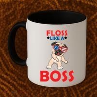 Floss Like A Boss Pug Dancing Coffee Mug thumb 2