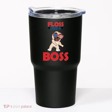 Floss Like A Boss Pug Dancing Tumbler