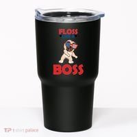 Floss Like A Boss Pug Dancing Tumbler thumb 0