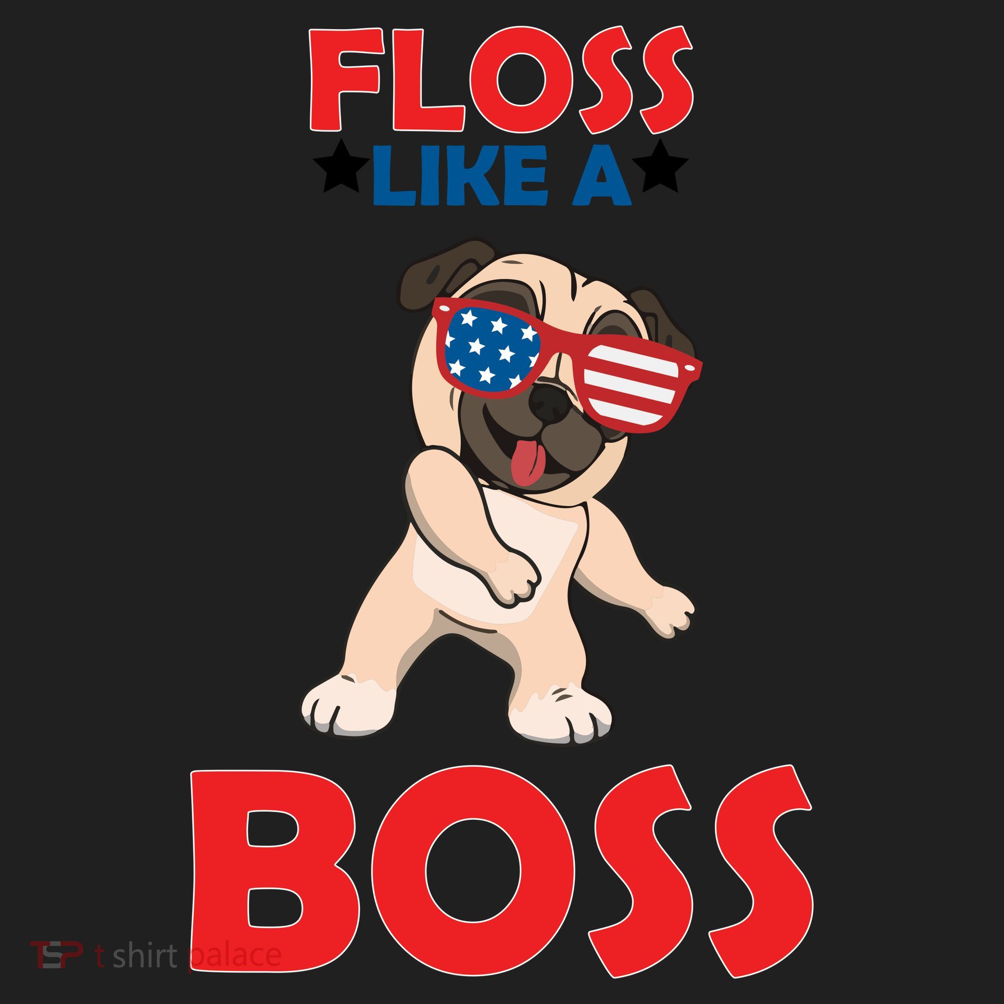 Floss Like A Boss Pug Dancing Tumbler