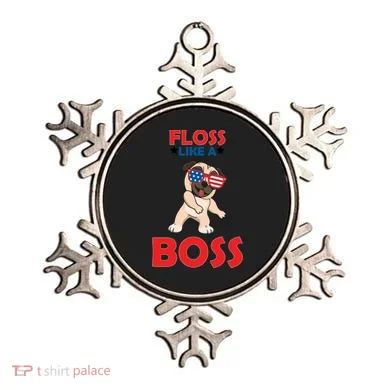 Floss Like A Boss Pug Dancing Ornament