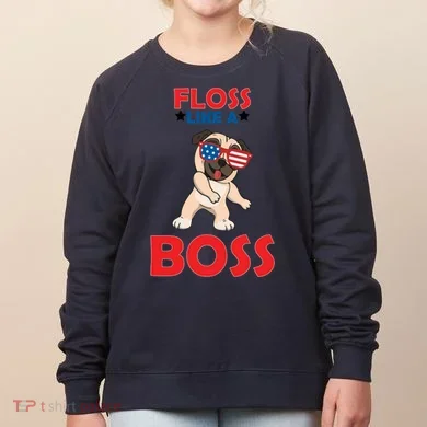 Floss Like A Boss Pug Dancing Women's Sweatshirt