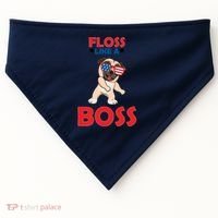Floss Like A Boss Pug Dancing USA-Made Doggie Bandana thumb 0