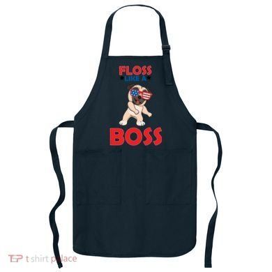 Floss Like A Boss Pug Dancing Apron