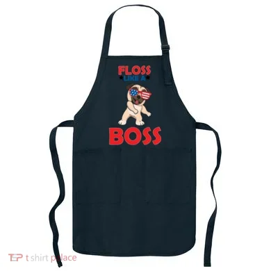 Floss Like A Boss Pug Dancing Apron