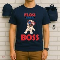 Floss Like A Boss Pug Dancing T-Shirt thumb 6