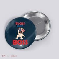 Floss Like A Boss Pug Dancing Button thumb 0