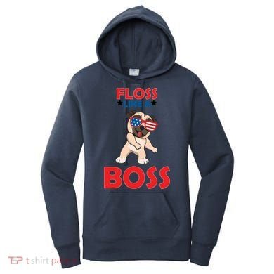 Floss Like A Boss Pug Dancing Women's Hoodie