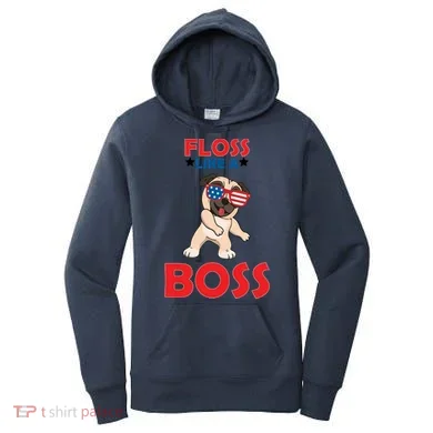 Floss Like A Boss Pug Dancing Women's Hoodie
